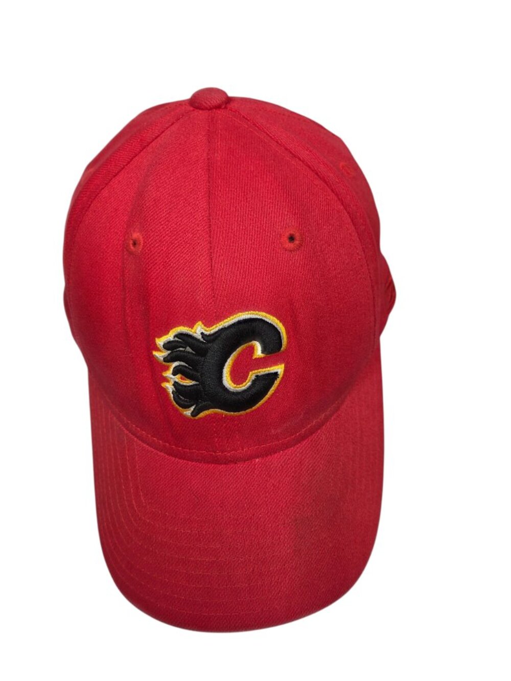 Calgary Flames Reebok Hat Fitted Medium Large Flexible Fit Cotton Spandex Unisex